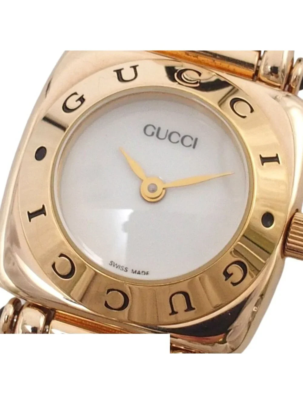 Gucci Horsebit White Leather Watch Quartz